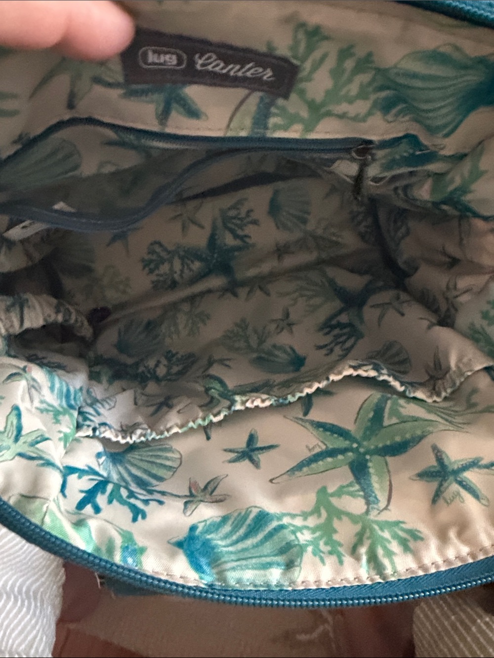lug Teal Quilted Backpack Crossbody Bag - Picture 5 of 6